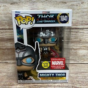 Mighty Thor Funko Pop 1041 GITD Marvel Collector Corps New